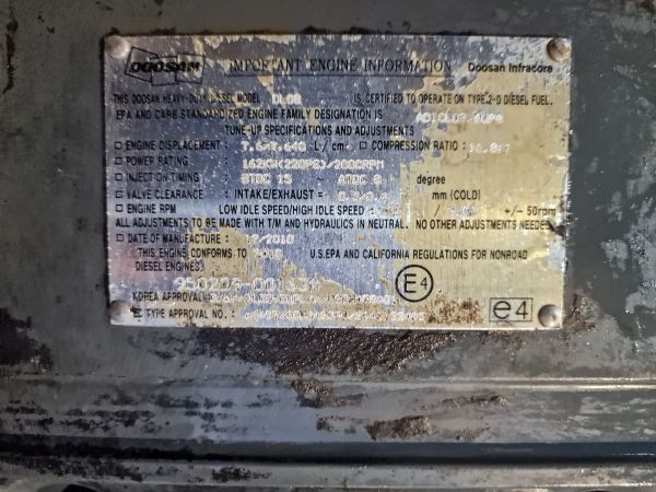 Doosan DL08 Engine (Plant) D300 WHEEL LOADER - מנוע עבור מכונת בנייה: תמונה 2 Doosan DL08 Engine (Plant) D300 WHEEL LOADER - מנוע עבור מכונת בנייה: תמונה 2