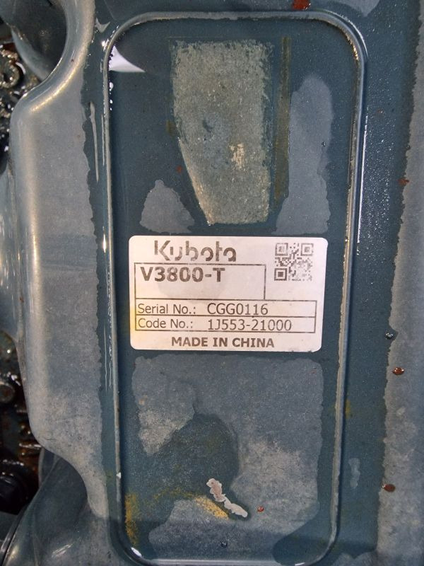 Kubota V3800-DI-T-ET18 Engine (Plant) - מנוע עבור מכונת בנייה: תמונה 2 Kubota V3800-DI-T-ET18 Engine (Plant) - מנוע עבור מכונת בנייה: תמונה 2