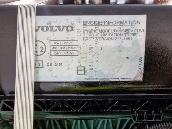 מנוע עבור משאית Volvo D11K450V EUVI Engine (Truck): תמונה 12