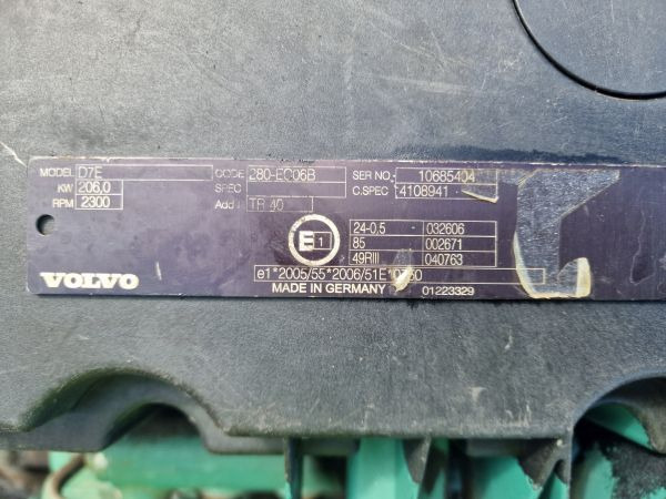 Volvo D7E 280-EC06B Truck Spec Engine (Truck) - מנוע עבור משאית: תמונה 2 Volvo D7E 280-EC06B Truck Spec Engine (Truck) - מנוע עבור משאית: תמונה 2