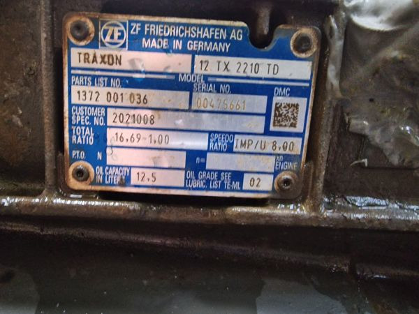 ZF Traxon 12TX2210TD DAF Spec Gearbox - תיבת הילוכים: תמונה 2 ZF Traxon 12TX2210TD DAF Spec Gearbox - תיבת הילוכים: תמונה 2