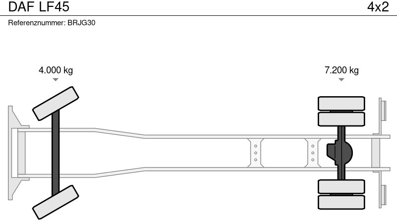 פלטפורמה אווירית DAF LF45: תמונה 10