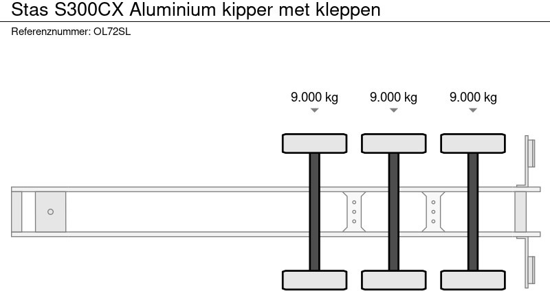 Stas S300CX Aluminium kipper met kleppen - סמיטריילר עם מזהיר: תמונה 5 Stas S300CX Aluminium kipper met kleppen - סמיטריילר עם מזהיר: תמונה 5