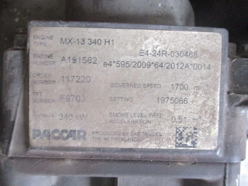 DAF 1884746//1904700//0451954 MX13 460 MOTOR EURO 6 - מנוע עבור משאית: תמונה 5 DAF 1884746//1904700//0451954 MX13 460 MOTOR EURO 6 - מנוע עבור משאית: תמונה 5