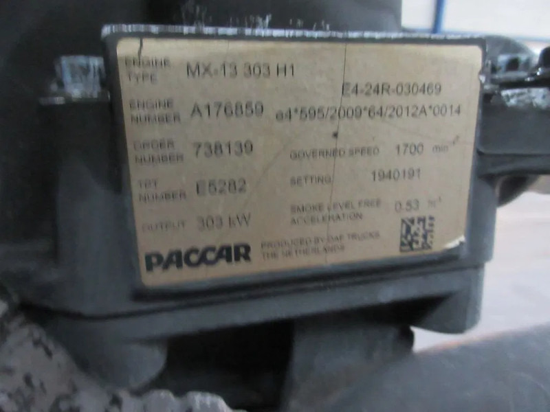 DAF 2190203 // 1904700 // 1884746 // MX-13 303 H1 DAF XF CF EURO 6 - מנוע עבור משאית: תמונה 5 DAF 2190203 // 1904700 // 1884746 // MX-13 303 H1 DAF XF CF EURO 6 - מנוע עבור משאית: תמונה 5