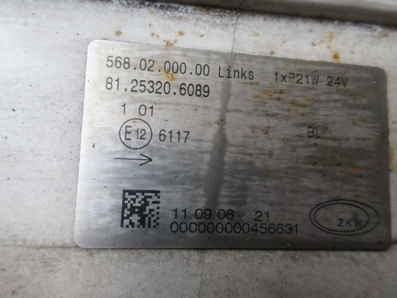 DAF 81.25320-6089 MISTLAMP MAN TGA EURO 6 LINKS - פנס ערפל עבור משאית: תמונה 5 DAF 81.25320-6089 MISTLAMP MAN TGA EURO 6 LINKS - פנס ערפל עבור משאית: תמונה 5