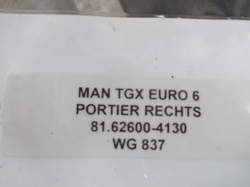 MAN 81.62600-4130 DEUR MAN RECHTS TGX EURO 6 18.420 - דלת וחלקים עבור משאית: תמונה 3 MAN 81.62600-4130 DEUR MAN RECHTS TGX EURO 6 18.420 - דלת וחלקים עבור משאית: תמונה 3