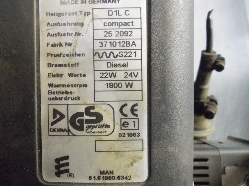 MAN STANDKACHEL 81.61900-6342 D1LC - חימום/ אוורור עבור משאית: תמונה 5 MAN STANDKACHEL 81.61900-6342 D1LC - חימום/ אוורור עבור משאית: תמונה 5