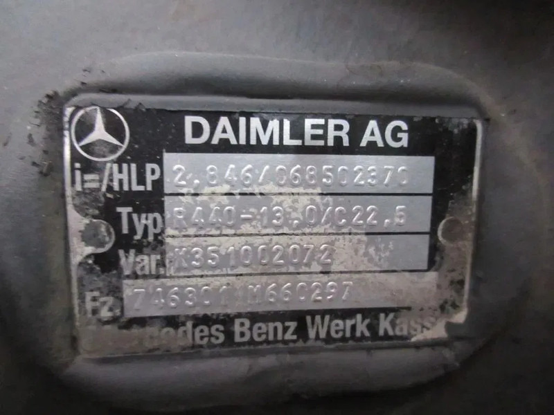 Mercedes-Benz R440-13,0/C22,5 TYPE 746301 RATIO 2,846 MERCEDES 1836 MP4 EURO 6 - הילוך דיפרנציאלי עבור משאית: תמונה 5 Mercedes-Benz R440-13,0/C22,5 TYPE 746301 RATIO 2,846 MERCEDES 1836 MP4 EURO 6 - הילוך דיפרנציאלי עבור משאית: תמונה 5