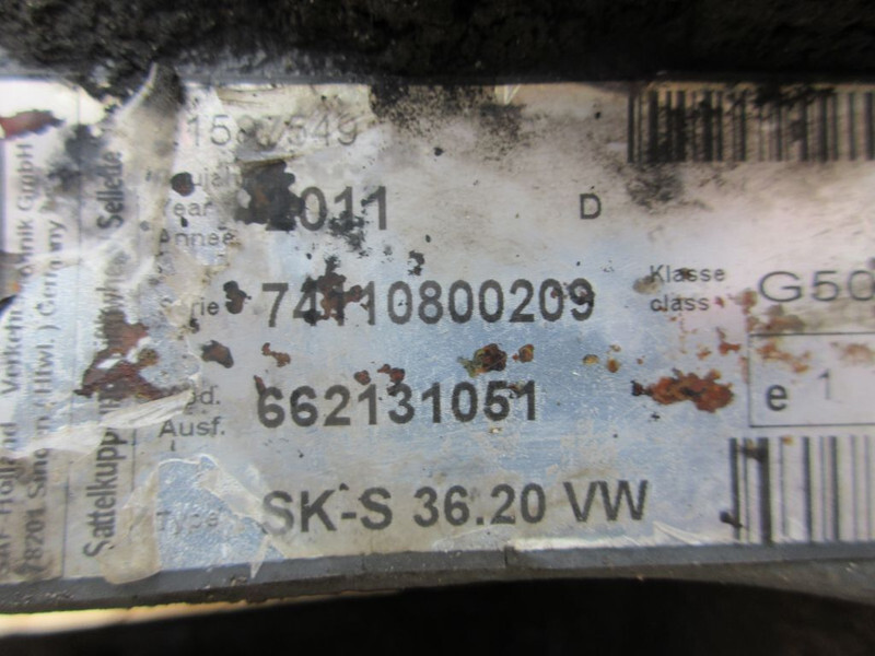 Renault 74110800209 // SK-S 36.20 VW RENAULT T 460 EURO 6 74110800209 // SK-S 36.20 VW RENAULT T 460 EURO 6 - מצמד גלגל חמישי עבור משאית: תמונה 5 Renault 74110800209 // SK-S 36.20 VW RENAULT T 460 EURO 6 74110800209 // SK-S 36.20 VW RENAULT T 460 EURO 6 - מצמד גלגל חמישי עבור משאית: תמונה 5