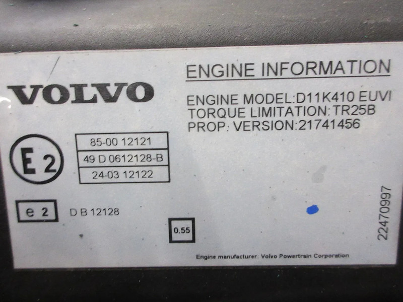 Volvo 22649057 // 21741456 // 85008113 // 85002113 VOLVO FM 450 EURO 6 MODEL 2018 - מנוע עבור משאית: תמונה 5 Volvo 22649057 // 21741456 // 85008113 // 85002113 VOLVO FM 450 EURO 6 MODEL 2018 - מנוע עבור משאית: תמונה 5