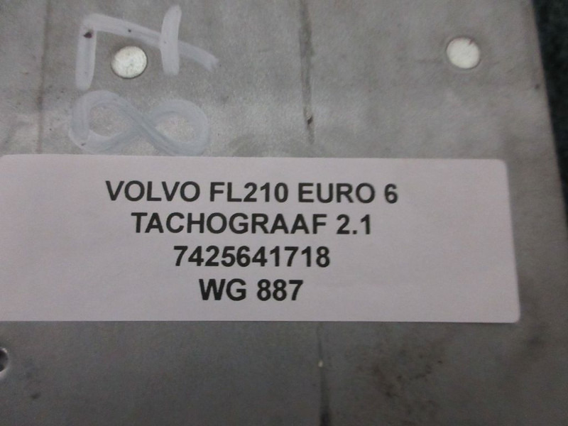 Volvo FL210 7425641718 TACHOGRAAF 2.1 EURO 6 - מערכת חשמל עבור משאית: תמונה 3 Volvo FL210 7425641718 TACHOGRAAF 2.1 EURO 6 - מערכת חשמל עבור משאית: תמונה 3