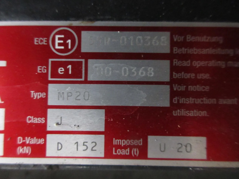 Jost 81.42710-6303// JOST D 152//MP20// 81.42710-6303// JOST D 152//MP20// MAN 18.420 EURO 6 MODEL 2020 - מצמד גלגל חמישי עבור משאית: תמונה 5 Jost 81.42710-6303// JOST D 152//MP20// 81.42710-6303// JOST D 152//MP20// MAN 18.420 EURO 6 MODEL 2020 - מצמד גלגל חמישי עבור משאית: תמונה 5