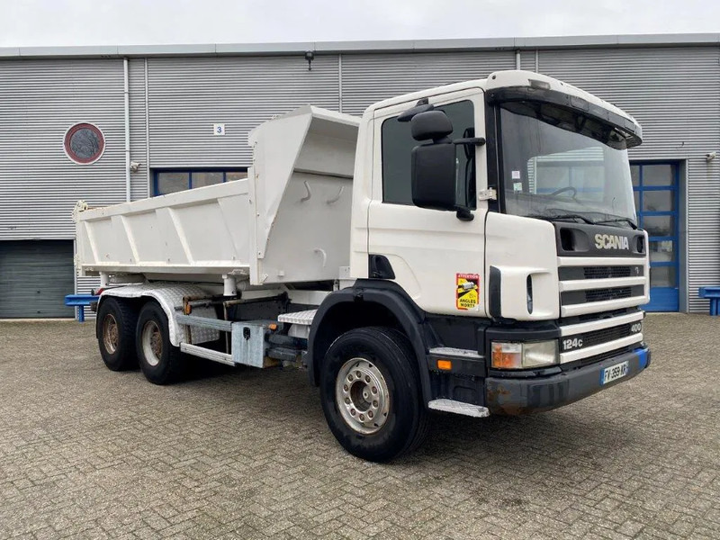 Scania 124-400 / 6X4 / RETARDER / BIG AXLE / FULL STEEL / 2SIDE TIPPER / OLD TACHO / AIRCO / MANUAL / EURO-2 / 2000 - מזהיר: תמונה 5 Scania 124-400 / 6X4 / RETARDER / BIG AXLE / FULL STEEL / 2SIDE TIPPER / OLD TACHO / AIRCO / MANUAL / EURO-2 / 2000 - מזהיר: תמונה 5