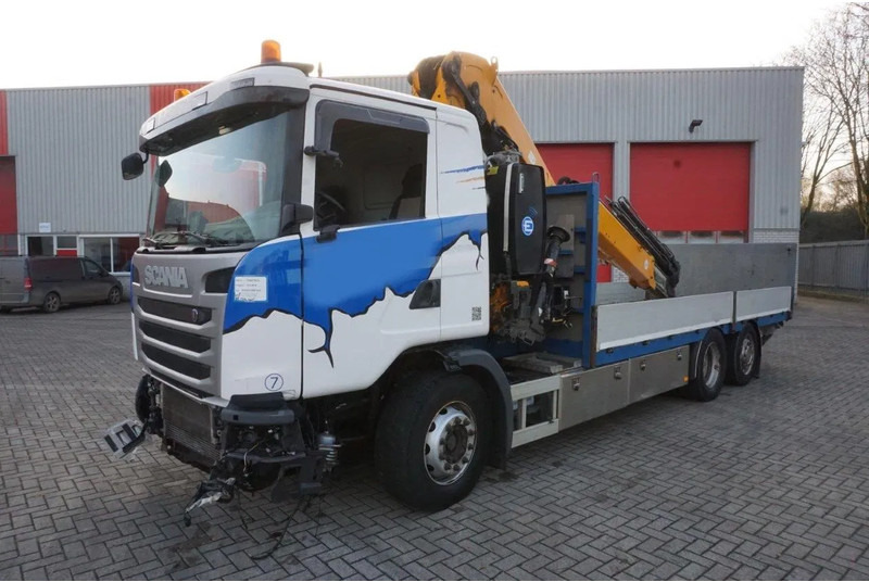 Scania G490 / ENGINE RUNNING / RETARDER / EFFER 255-5S CRANE REMOTE / PLATFORM / FULL-AIR / AUTOMATIC / EURO-6 / 2014 - משאית מנוף: תמונה 1 Scania G490 / ENGINE RUNNING / RETARDER / EFFER 255-5S CRANE REMOTE / PLATFORM / FULL-AIR / AUTOMATIC / EURO-6 / 2014 - משאית מנוף: תמונה 1