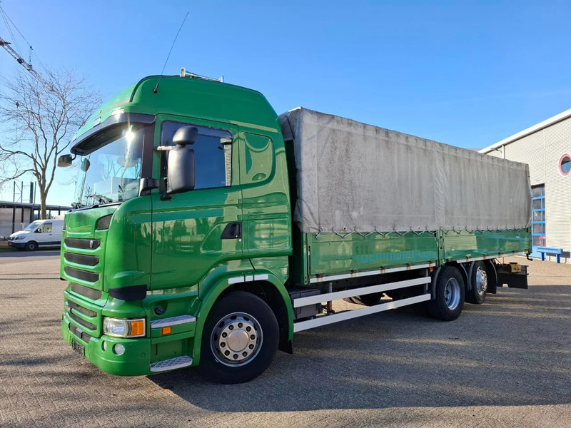 Scania R410 / GERMAN TRUCK / RETARDER / LIFT+LENKACHSE / SLIDING ROOF / SMART TACHO / PARK AIRCO / NAVI / LWDS / AUTOMATIC / EURO-6 / 2 - משאית וילונות צד: תמונה 1 Scania R410 / GERMAN TRUCK / RETARDER / LIFT+LENKACHSE / SLIDING ROOF / SMART TACHO / PARK AIRCO / NAVI / LWDS / AUTOMATIC / EURO-6 / 2 - משאית וילונות צד: תמונה 1