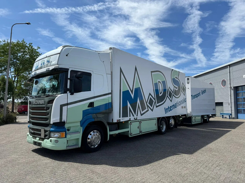 Scania R450 / RETARDER / ISOLATED GERMAN FLOWER COMBI / THROUGH-LOADING SYSTEM / SMART TACHO / 2XPLATFORM / LIFT+LENKACHSE / LWDS / EUR - משאית קירור: תמונה 1 Scania R450 / RETARDER / ISOLATED GERMAN FLOWER COMBI / THROUGH-LOADING SYSTEM / SMART TACHO / 2XPLATFORM / LIFT+LENKACHSE / LWDS / EUR - משאית קירור: תמונה 1