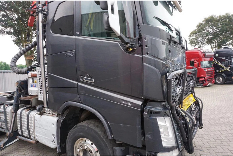 משאית עץ, משאית מנוף Volvo FH16-750 / ENGINE RUNNING / 6x4 / RETARDER / BIG AXLE / VEB+ / PALFINGER FD250 / EURO-6 / 2016: תמונה 13