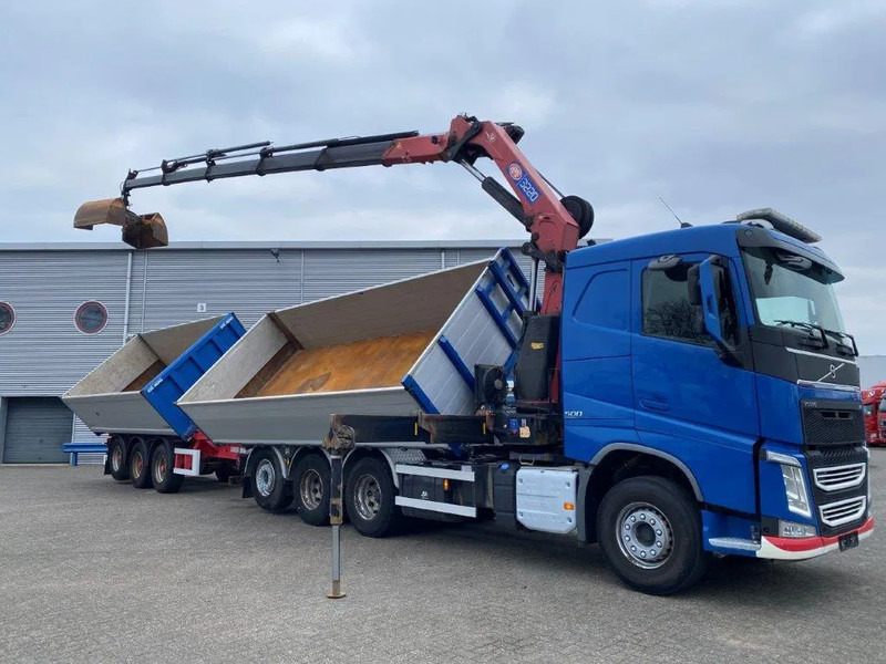 Volvo FH4-500 / HMF 3220K-RC / REMOTE / ROTATOR / 3SIDE TIPPER / DYNAMIC STEERING / ONLY:302623 KM / AUTOMATIC / EURO-6 / 2017 - משאית מנוף: תמונה 4 Volvo FH4-500 / HMF 3220K-RC / REMOTE / ROTATOR / 3SIDE TIPPER / DYNAMIC STEERING / ONLY:302623 KM / AUTOMATIC / EURO-6 / 2017 - משאית מנוף: תמונה 4