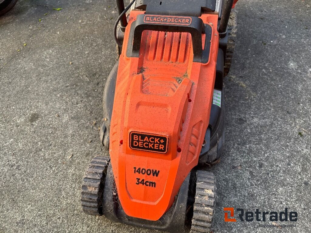 Elplæneklipper Black + decker 1400w - מכסחת גינה: תמונה 5 Elplæneklipper Black + decker 1400w - מכסחת גינה: תמונה 5