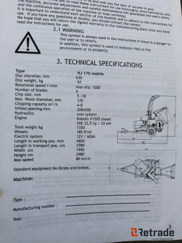 Flishugger Junkkari HJ170, Kun 67 Timer !! - מכונה חקלאית: תמונה 4 Flishugger Junkkari HJ170, Kun 67 Timer !! - מכונה חקלאית: תמונה 4