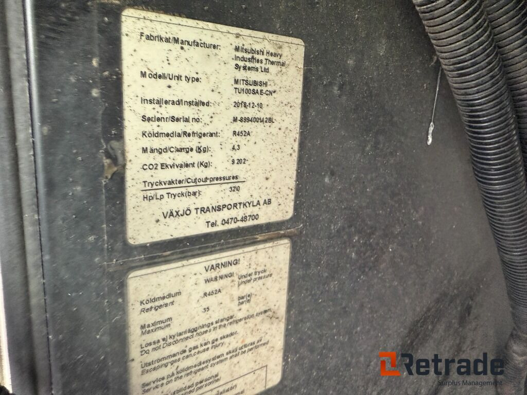 Lastbilsskåp JPGS med kylaggregat Mitsubishi - גוף החלפה למקרר: תמונה 5 Lastbilsskåp JPGS med kylaggregat Mitsubishi - גוף החלפה למקרר: תמונה 5