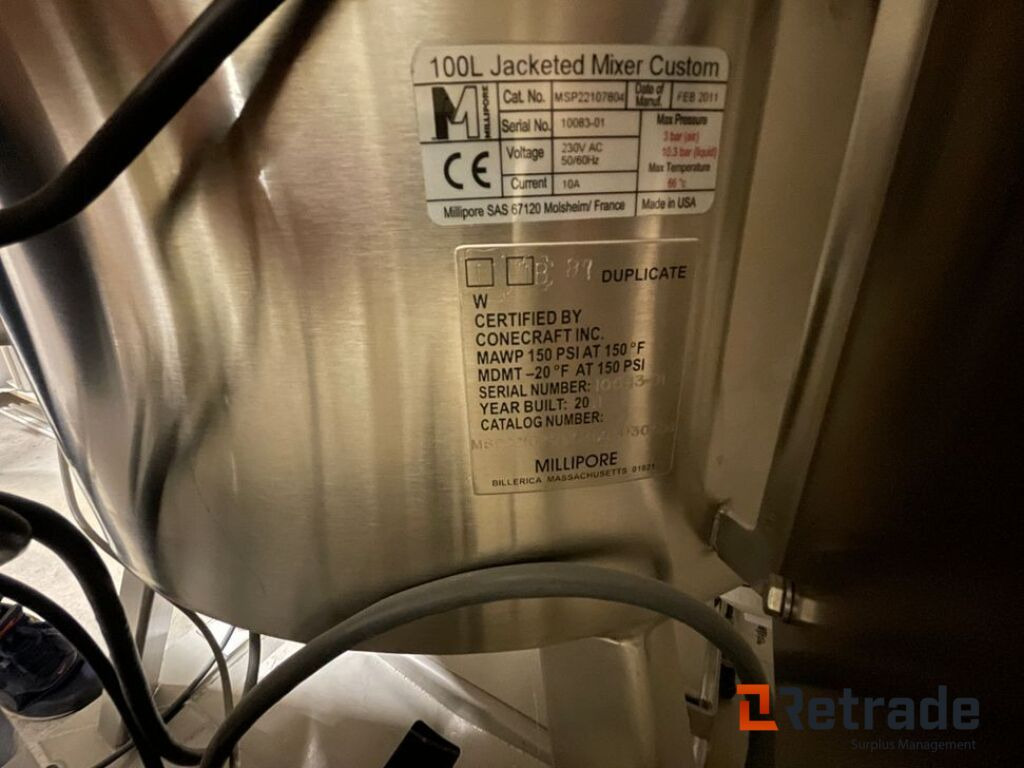 Mobius Mix100 Med Stål Kar / Mix100 With Steel Tub - ציוד תעשייתי: תמונה 5 Mobius Mix100 Med Stål Kar / Mix100 With Steel Tub - ציוד תעשייתי: תמונה 5