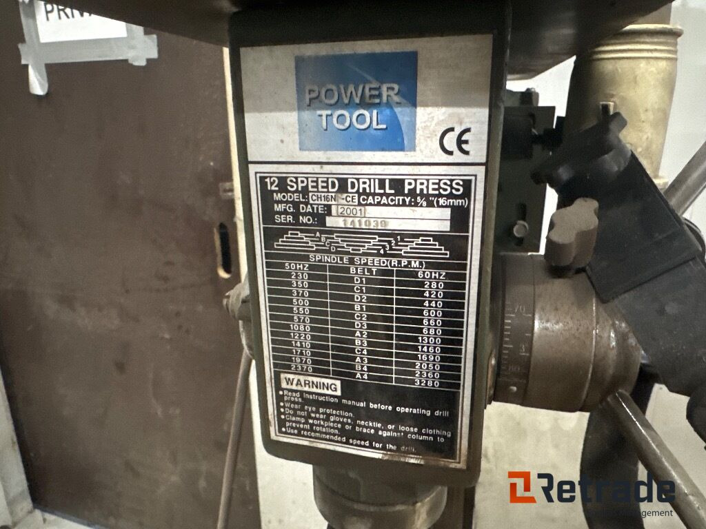 Søjleboremaskine Powertool Ch16n - מקדחת עמוד: תמונה 4 Søjleboremaskine Powertool Ch16n - מקדחת עמוד: תמונה 4