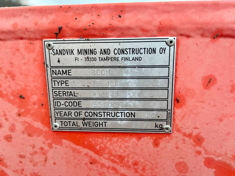 אסדת קידוח Sandvik DT1130i Drill Rig - Bohrmaschine / Top Condition: תמונה 19