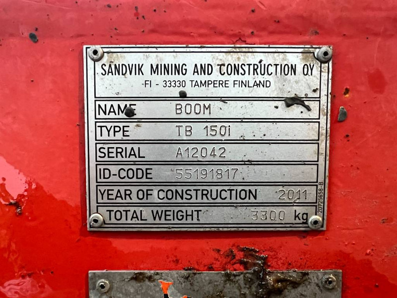 אסדת קידוח Sandvik DT1130i Drill Rig - Bohrmaschine / Top Condition: תמונה 20