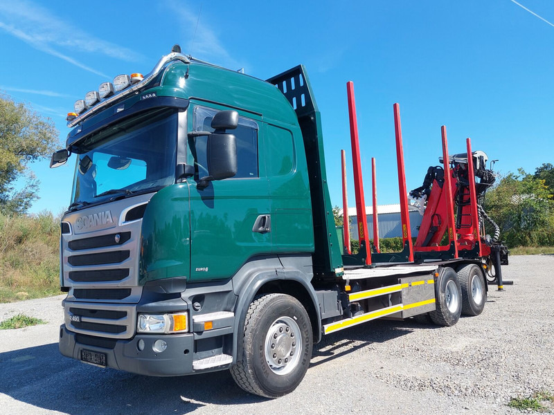 Scania R490 6x4 Euro 6 Kurzholz Palfinger AHK (2) - משאית עץ, משאית מנוף: תמונה 1 Scania R490 6x4 Euro 6 Kurzholz Palfinger AHK (2) - משאית עץ, משאית מנוף: תמונה 1