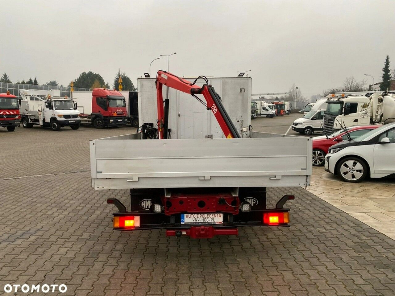 משאית צד נופל/ שטוחה, משאית מנוף Iveco Eurocargo ML80E17 / HDS HMF / 1 Owner / Doka: תמונה 13