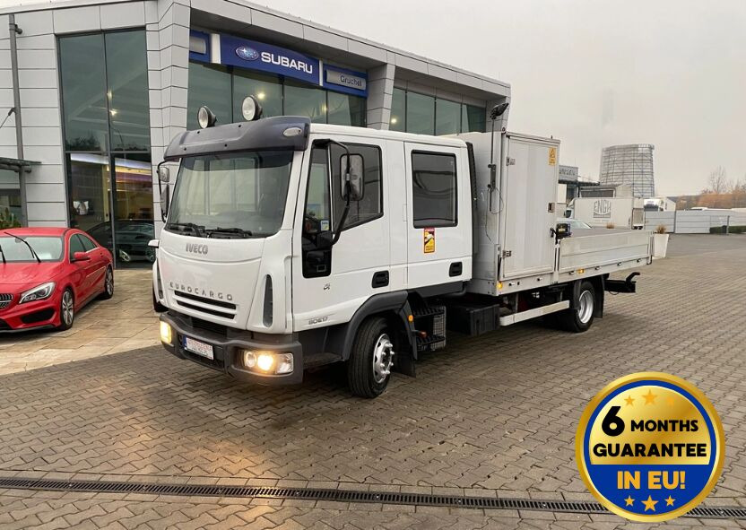 Iveco Eurocargo ML80E17 / HDS HMF / 1 Owner / Doka - משאית צד נופל/ שטוחה, משאית מנוף: תמונה 1 Iveco Eurocargo ML80E17 / HDS HMF / 1 Owner / Doka - משאית צד נופל/ שטוחה, משאית מנוף: תמונה 1
