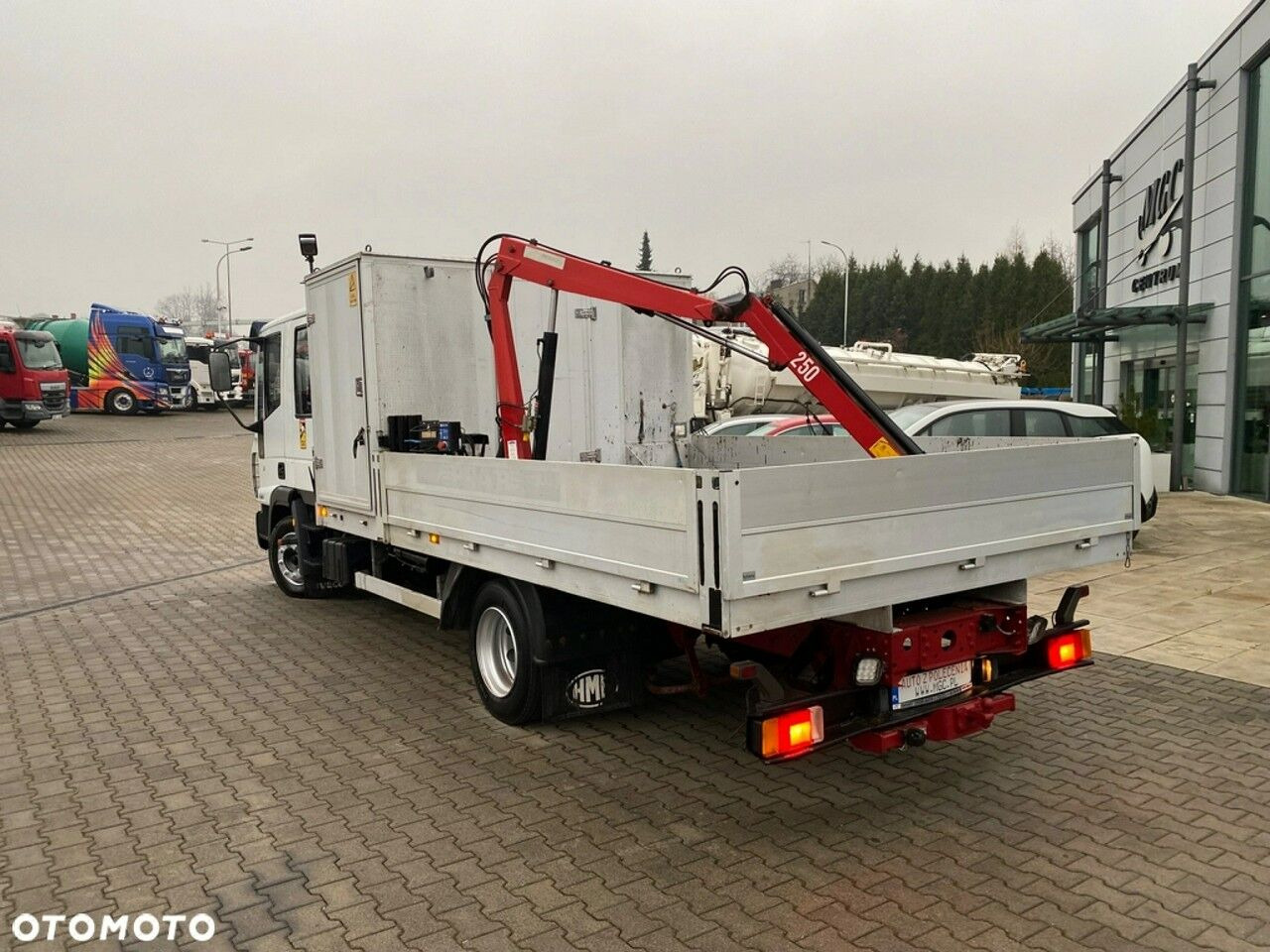משאית צד נופל/ שטוחה, משאית מנוף Iveco Eurocargo ML80E17 / HDS HMF / 1 Owner / Doka: תמונה 12