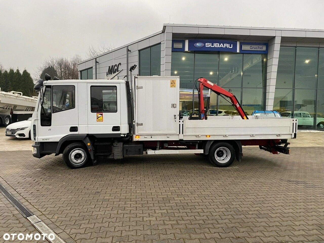 משאית צד נופל/ שטוחה, משאית מנוף Iveco Eurocargo ML80E17 / HDS HMF / 1 Owner / Doka: תמונה 15