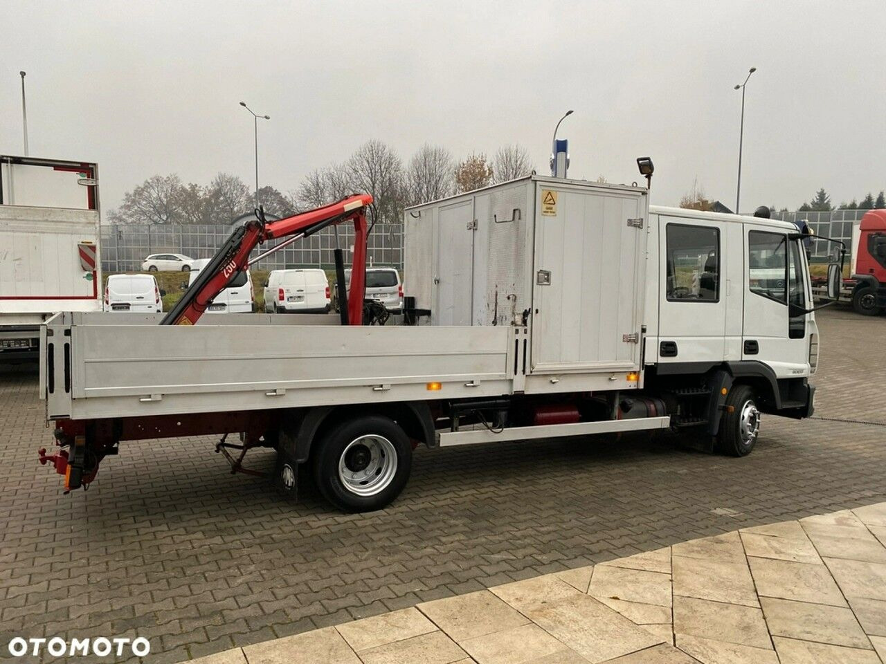 משאית צד נופל/ שטוחה, משאית מנוף Iveco Eurocargo ML80E17 / HDS HMF / 1 Owner / Doka: תמונה 10