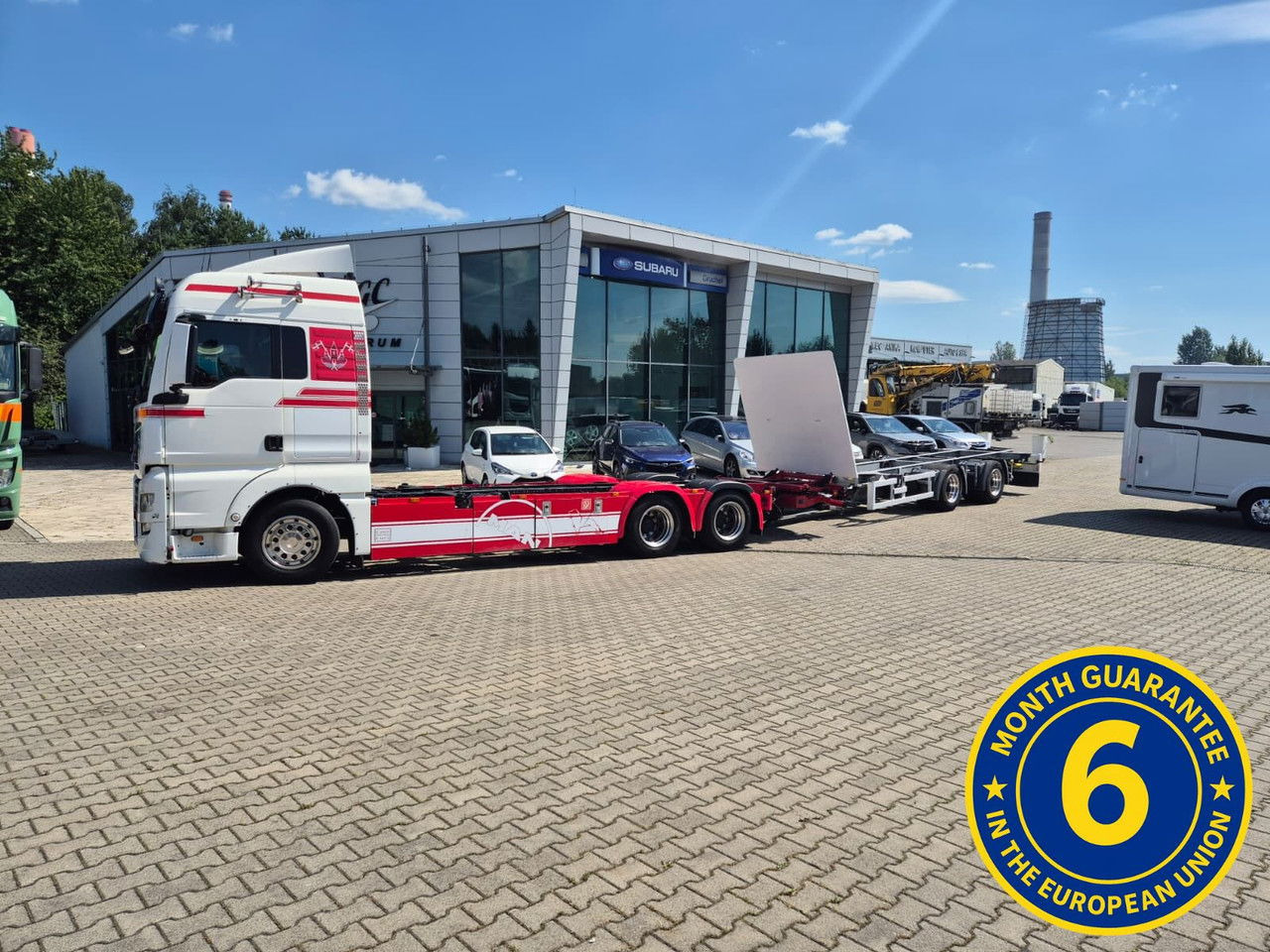 MAN TGX 28 28.420 , 6x2-2 LL + Trailer HFR KM 20 / 1 Owner / E6 /Techni - מוביל מכולות/ משאית החלפת גוף: תמונה 1 MAN TGX 28 28.420 , 6x2-2 LL + Trailer HFR KM 20 / 1 Owner / E6 /Techni - מוביל מכולות/ משאית החלפת גוף: תמונה 1