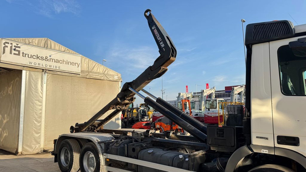 מוביל מכולות/ משאית החלפת גוף Mercedes-Benz Actros 2641 6x4 hiab abroll tipper - spring complete: תמונה 9