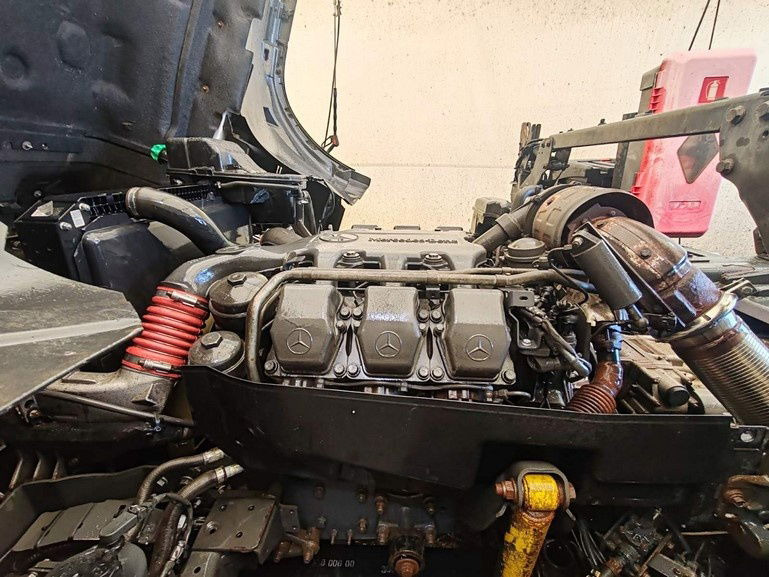 מוביל מכולות/ משאית החלפת גוף Mercedes-Benz Actros 2641 6x4 hiab abroll tipper - spring complete: תמונה 18