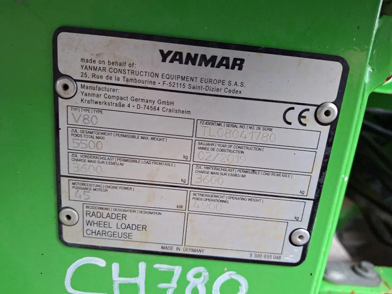 מעמיס רצועות קומפקטי Yanmar V80: תמונה 19 מעמיס רצועות קומפקטי Yanmar V80: תמונה 19