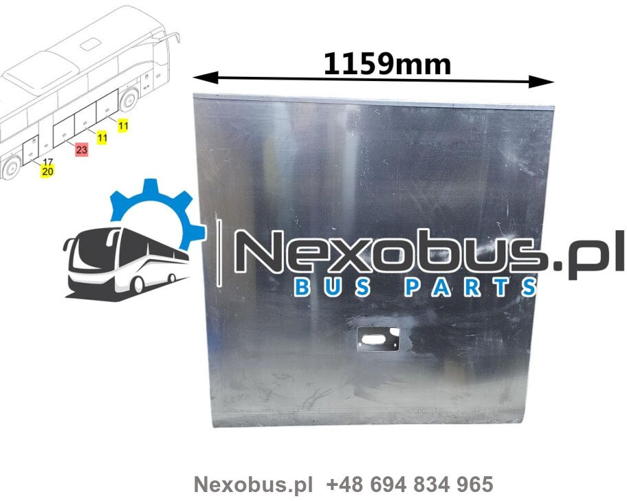 Klapa boczna bagażnika Mercedes Tourismo prawa szerokość 1159 mm - כנפון עבור אוטובוס: תמונה 1 Klapa boczna bagażnika Mercedes Tourismo prawa szerokość 1159 mm - כנפון עבור אוטובוס: תמונה 1