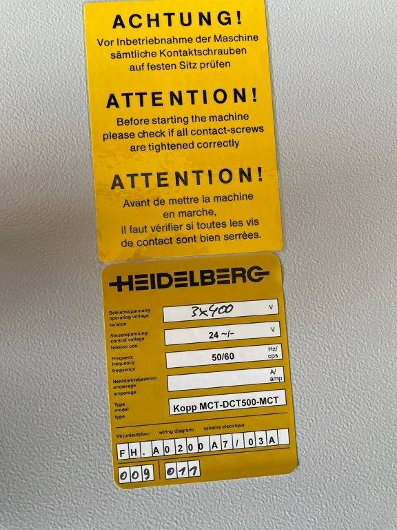 Heidelberg Stahlfolder MCT-DCT500-MCT coupling module - מכונות קיפול: תמונה 2 Heidelberg Stahlfolder MCT-DCT500-MCT coupling module - מכונות קיפול: תמונה 2