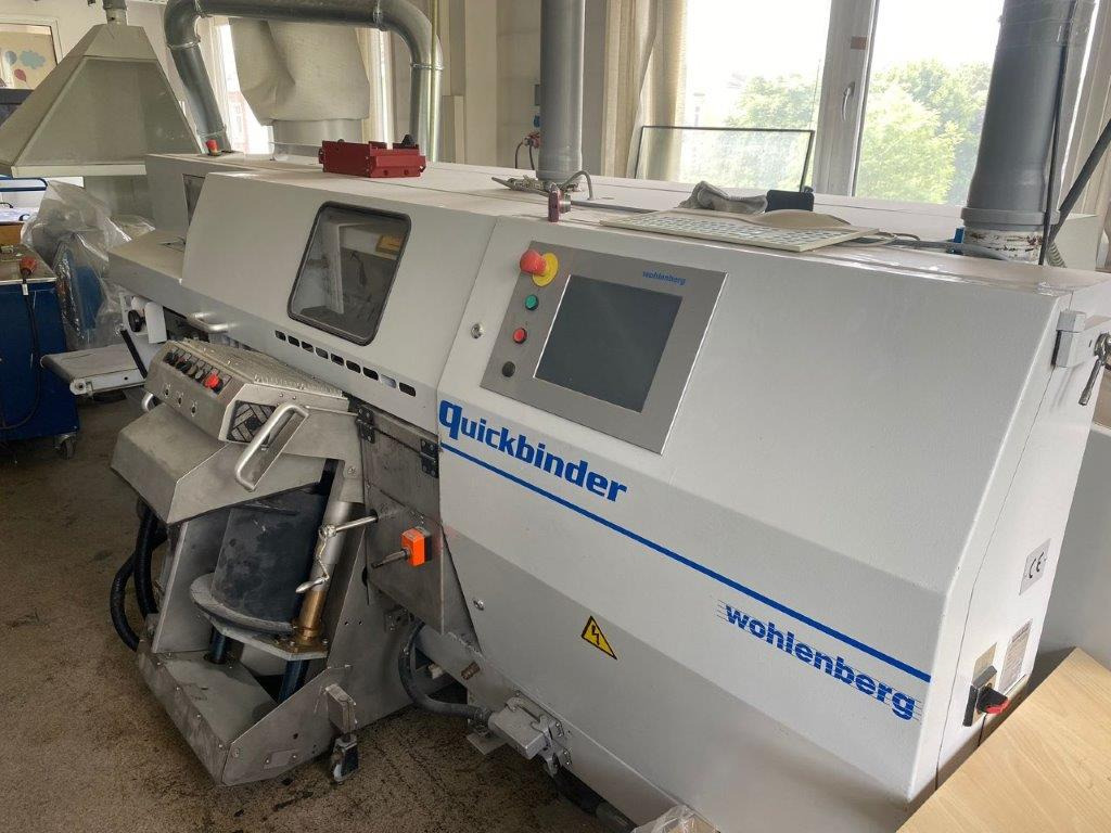 Perfect Binder Wohlenberg Quickbinder with Hotmelt, PUR and Gazing unit - מכונת כריכה: תמונה 1 Perfect Binder Wohlenberg Quickbinder with Hotmelt, PUR and Gazing unit - מכונת כריכה: תמונה 1