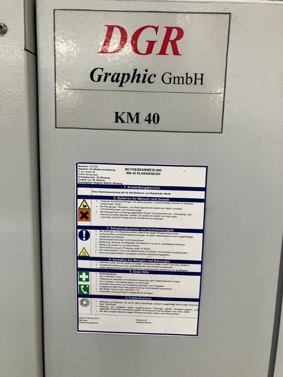 Book on Demand Perfect Binder - spine gluing station DGR Graphic KM 40 - מכונת הדפסה: תמונה 4 Book on Demand Perfect Binder - spine gluing station DGR Graphic KM 40 - מכונת הדפסה: תמונה 4