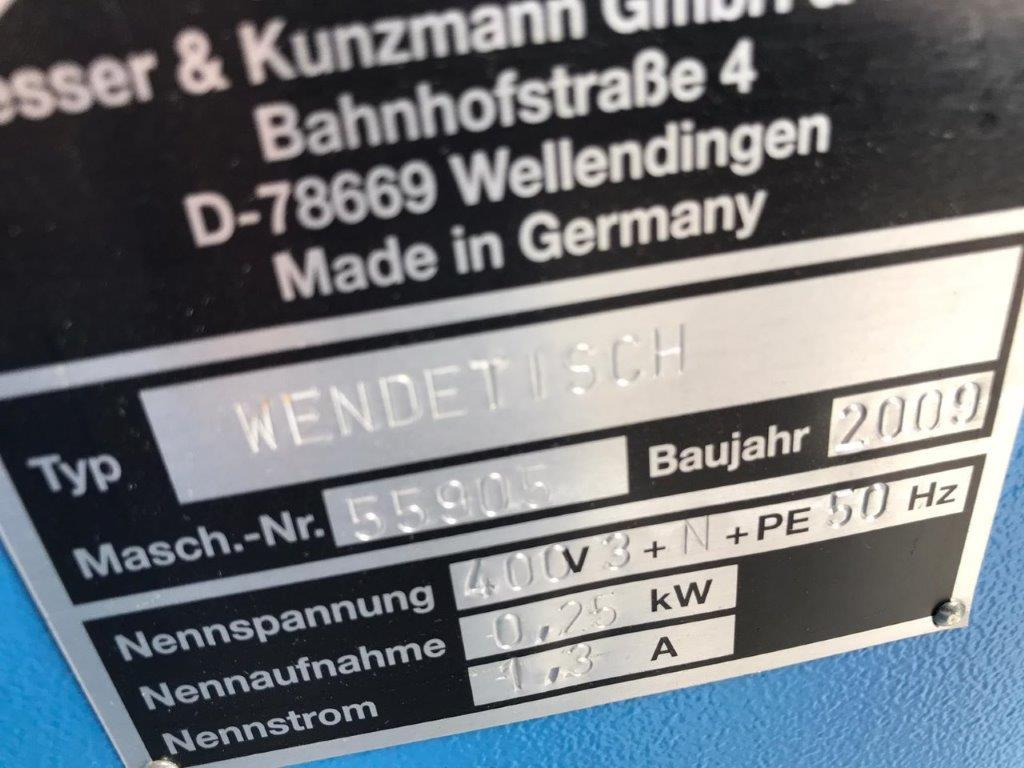 Mobile, height-adjustable frequency-controlled GUK turning table - מסוע: תמונה 3 Mobile, height-adjustable frequency-controlled GUK turning table - מסוע: תמונה 3