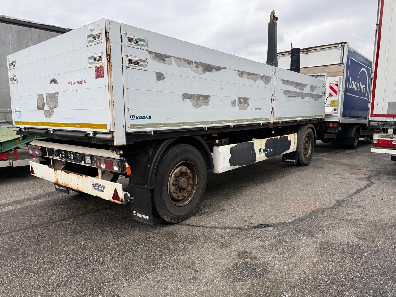 Krone AZ Baustoffe Alu BPW HU möglich - קרון נגרר צד נופל/ שטוח: תמונה 2 Krone AZ Baustoffe Alu BPW HU möglich - קרון נגרר צד נופל/ שטוח: תמונה 2