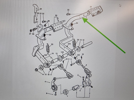 Ford 4610, 10 Series, Lp Cab Clutch Pedal D4nn2n002c - דוושה עבור טרקטור חקלאי: תמונה 5 Ford 4610, 10 Series, Lp Cab Clutch Pedal D4nn2n002c - דוושה עבור טרקטור חקלאי: תמונה 5