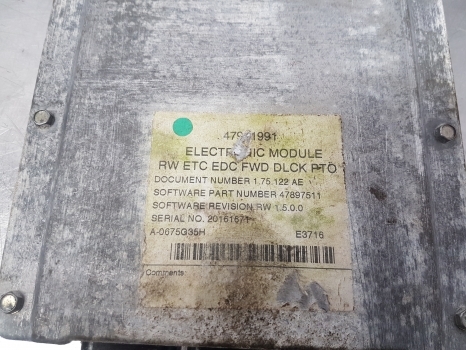 New Holland T5.95, T4, T5, Case Farmall Xcm W/edc, Ecu 47911991, 47381697 - ECU עבור מכונה חקלאית: תמונה 3 New Holland T5.95, T4, T5, Case Farmall Xcm W/edc, Ecu 47911991, 47381697 - ECU עבור מכונה חקלאית: תמונה 3