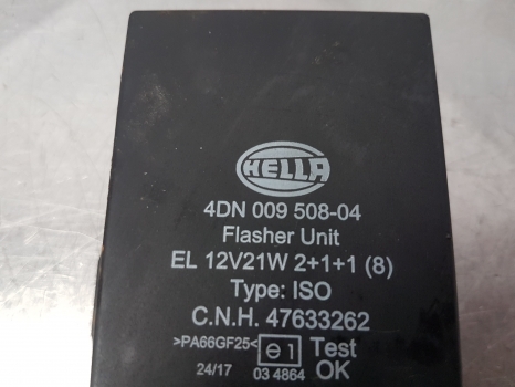 New Holland T5.95, T4, T5, T7000, T8, T9 Flasher Unit 47633262, 87577636 - מערכת חשמל עבור מכונה חקלאית: תמונה 4 New Holland T5.95, T4, T5, T7000, T8, T9 Flasher Unit 47633262, 87577636 - מערכת חשמל עבור מכונה חקלאית: תמונה 4