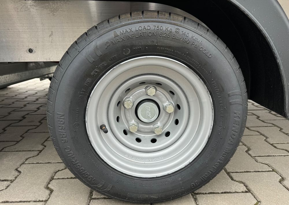 חָדָשׁ קרון נגרר בהובלה אוטומטית GROMEX Gromex laweta aluminiowa | 850x210cm | DMC 3500kg | platforma na 2 auta | 3 osie AL-KO | OŚWIETLENIE LED: תמונה 17